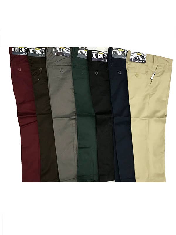 Kids' School Uniform Long Pants - Durable & Comfortable