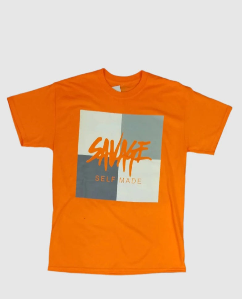 Savage Short Sleeve T-Shirt Orange