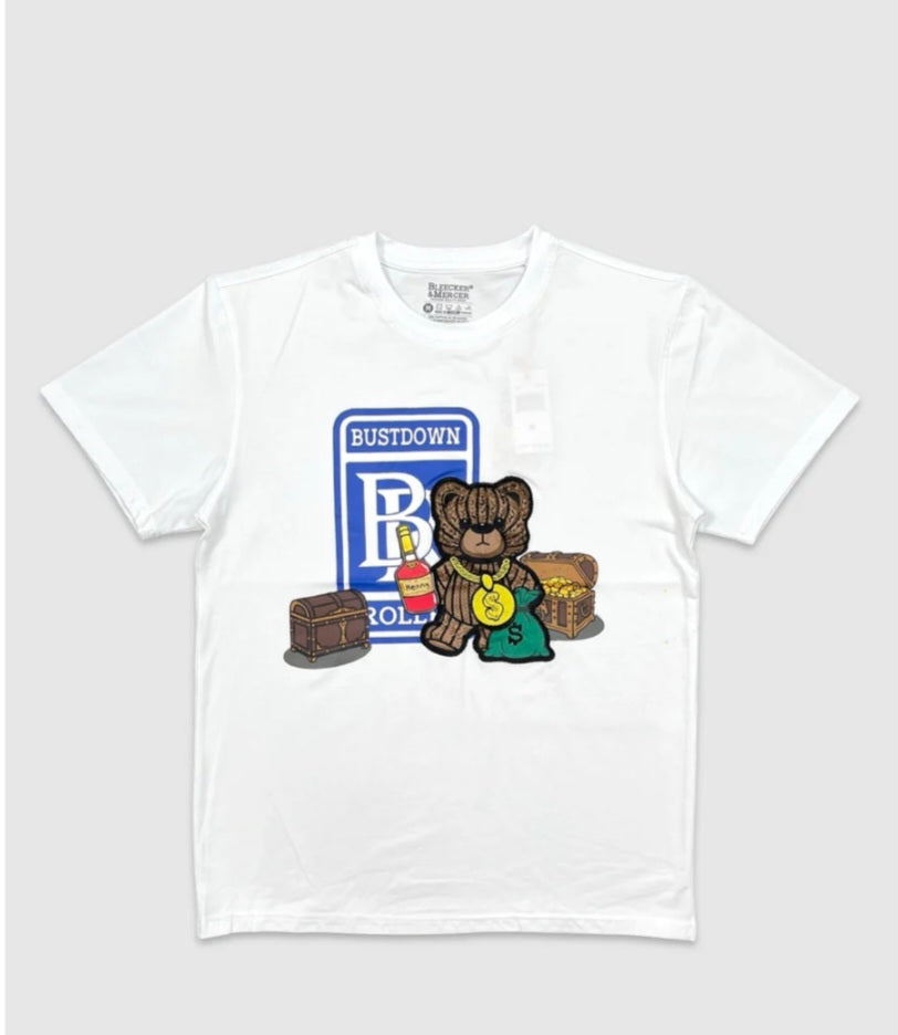 Bust Down Short Sleeve T-Shirt White