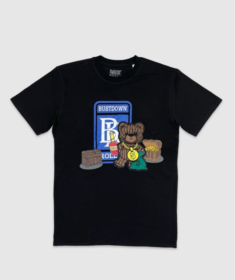 Bust Down Short Sleeve T-Shirt Black
