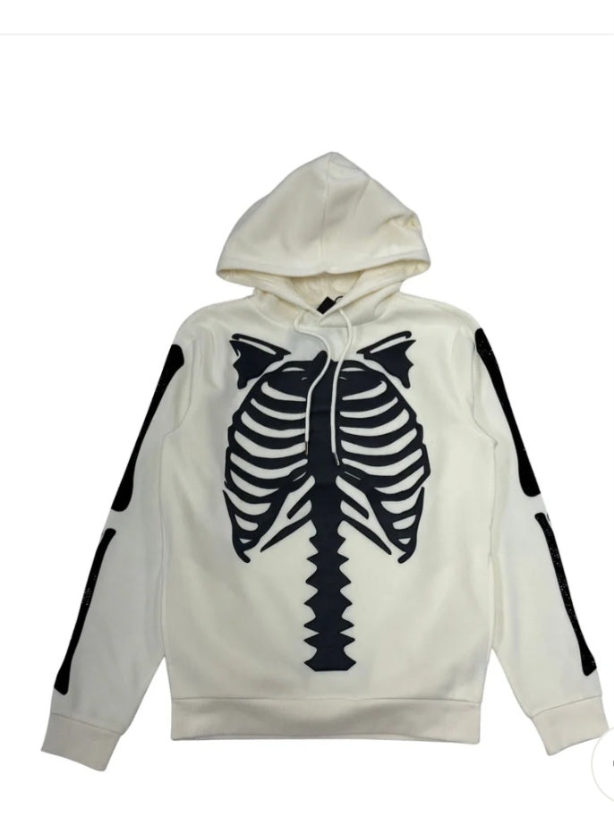 RibCage Puff Print FLC Hoodie