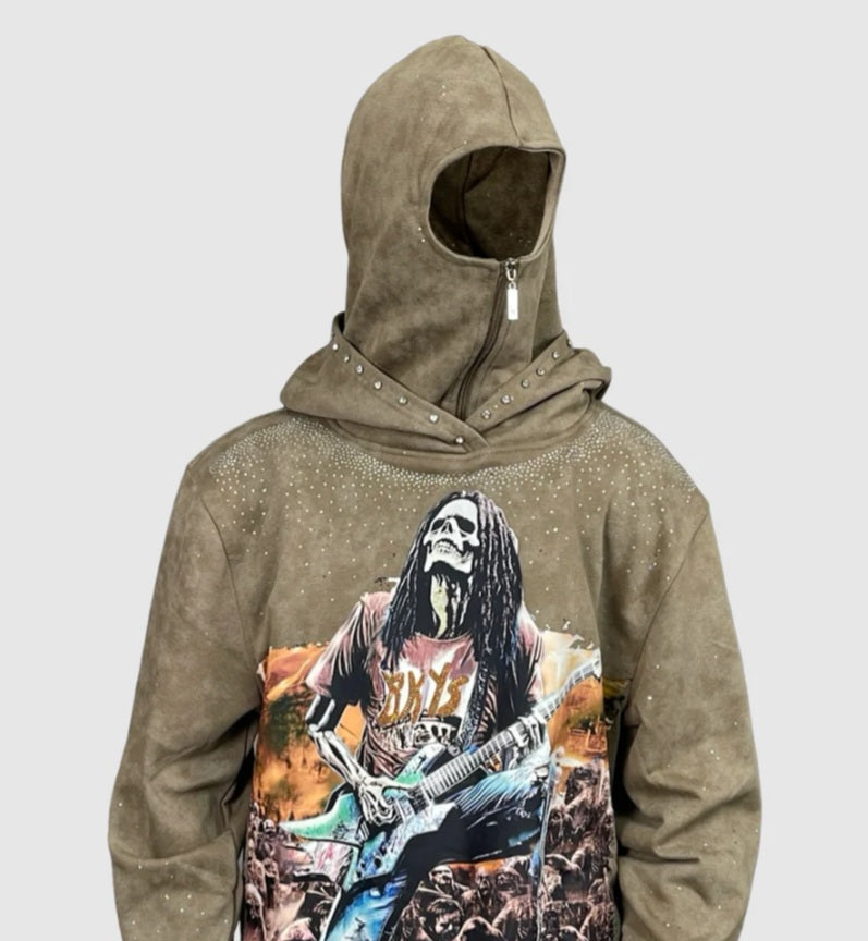 Fear No Art Cropped Hoodie