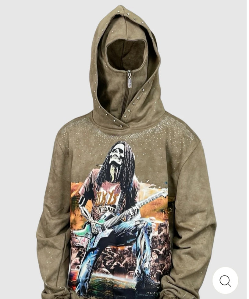 Fear No Art Cropped Hoodie